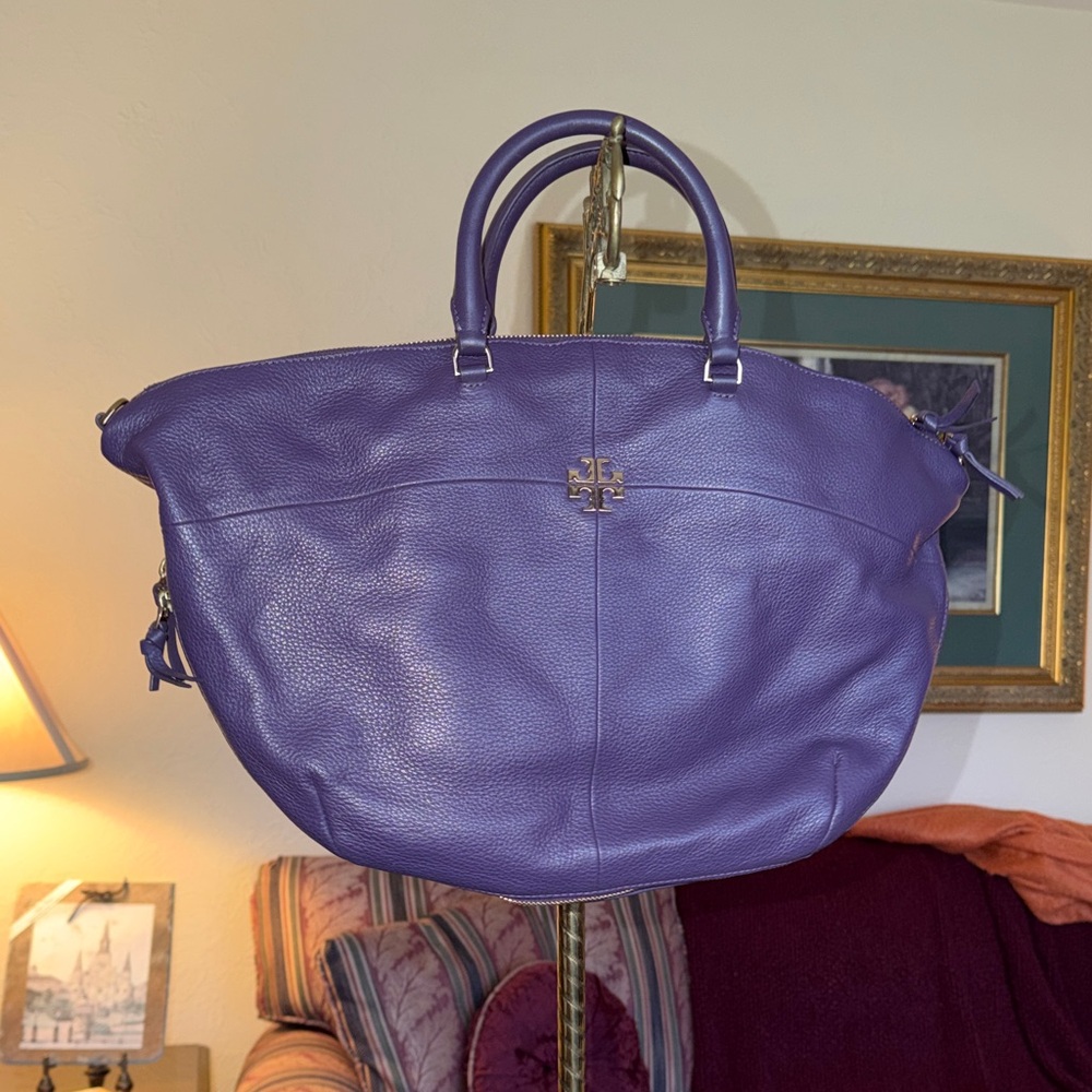 Tory Burch Violet Leather Tote